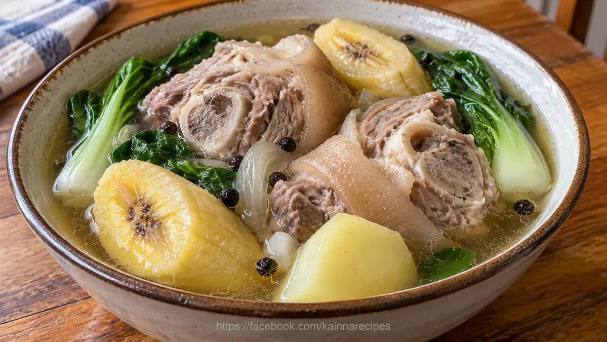 Nilagang Pata (Boiled Pork Hock Soup)
