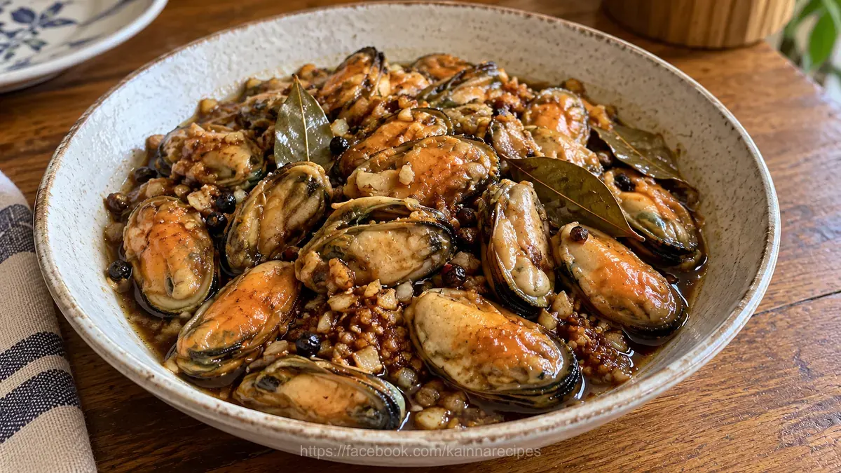 Adobong Tahong (Mussels Adobo)