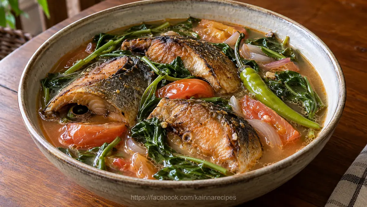 Fried Bangus Sinigang sa Miso