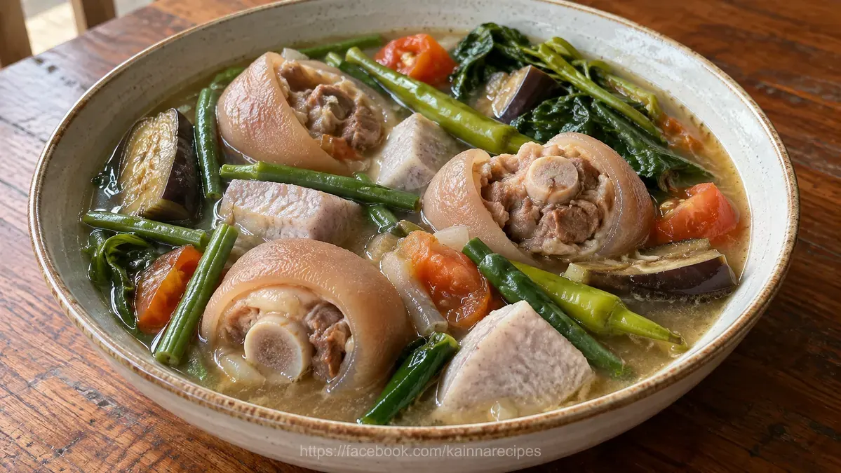 Sinigang na Buntot ng Baboy with Gabi