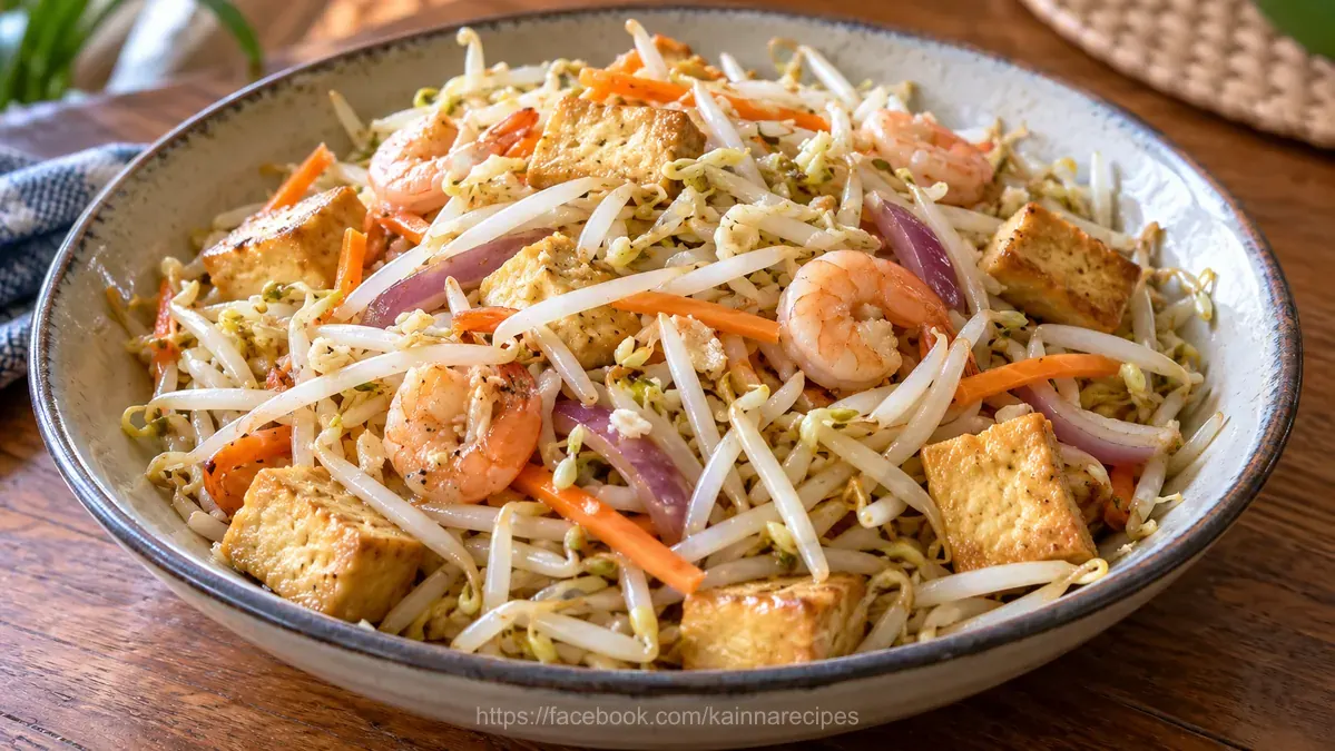 Stir Fried Bean Sprouts and Tofu (Guisadong Togue)
