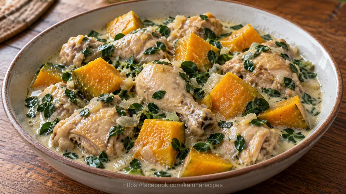 Ginataang Manok with Kalabasa