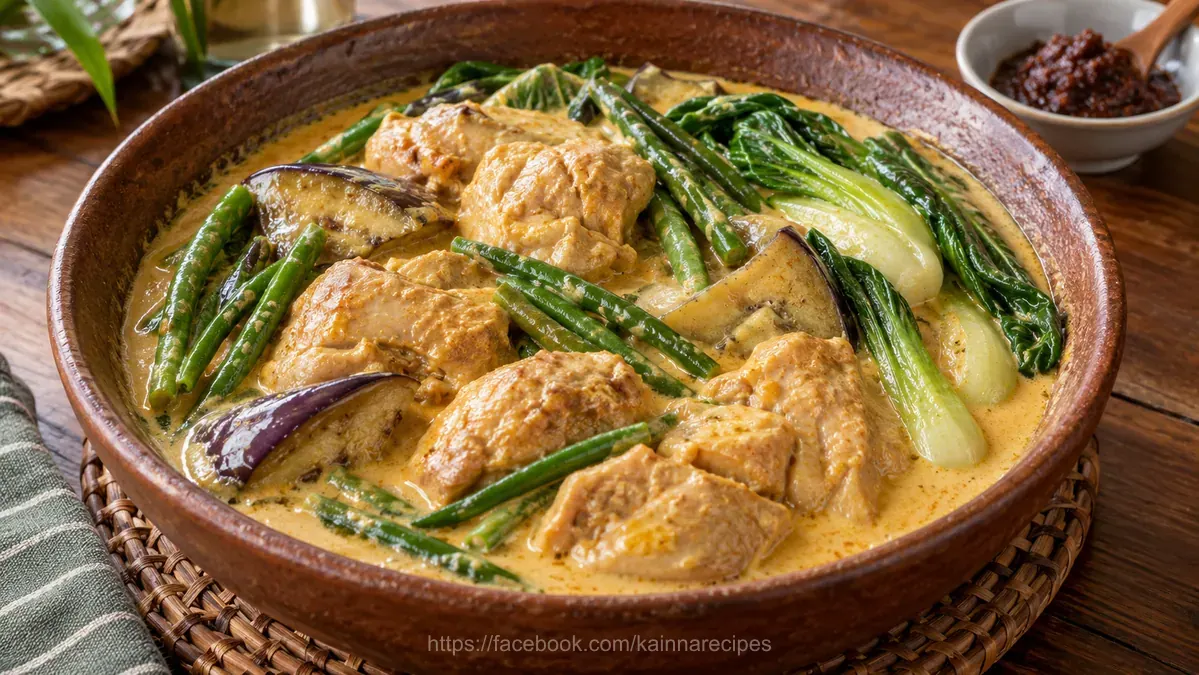 Chicken Kare-Kare sa Gata