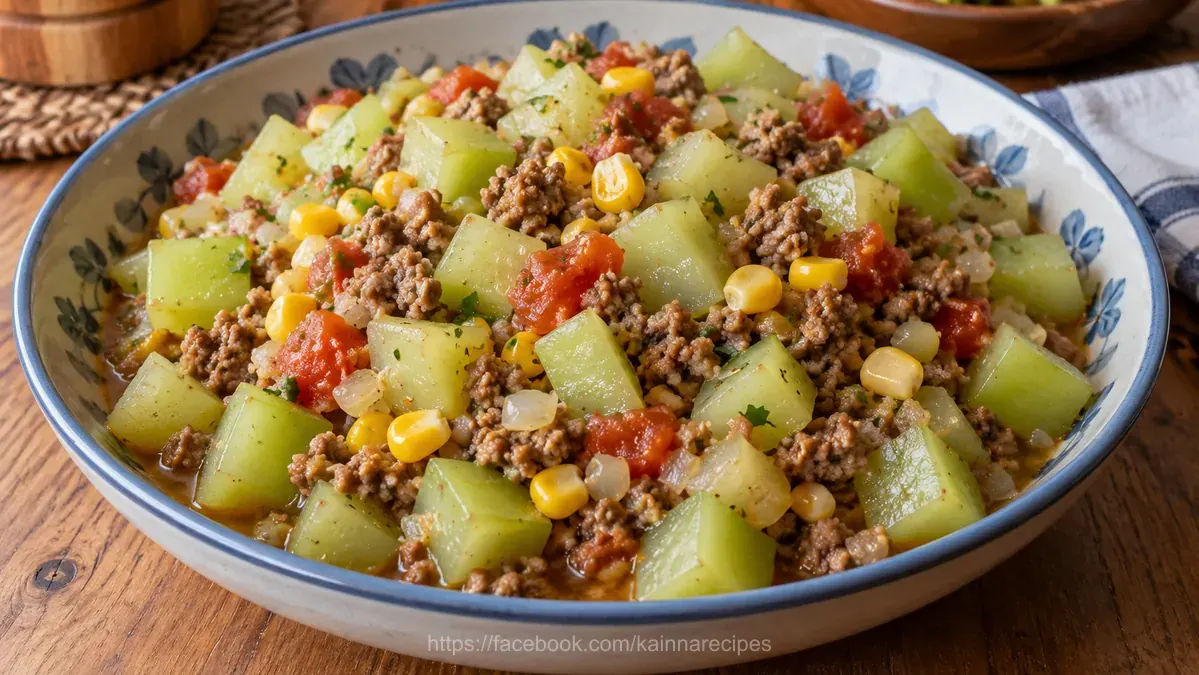 Picadillo de Chayote