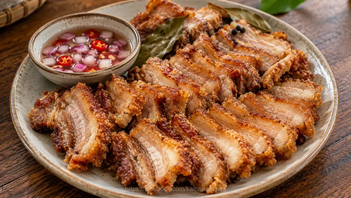 Crispy Pinatisang Liempo