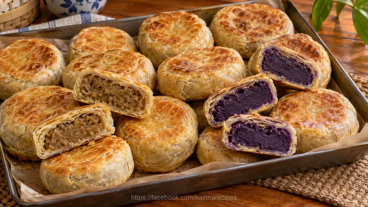 Hopia- Munggo and Ube filling