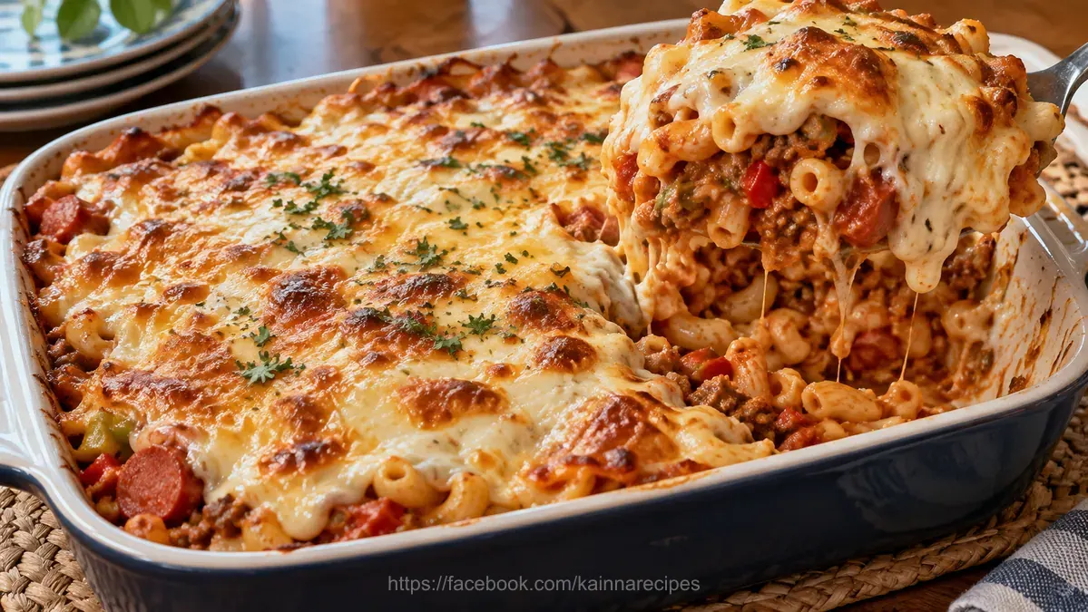 Pinoy Style Baked Macaroni with White Sauce