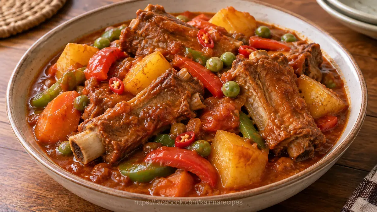 Pork Ribs Caldereta