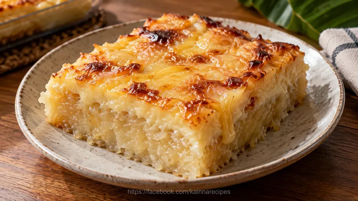 Cassava Cake Creamy and Cheesy Version