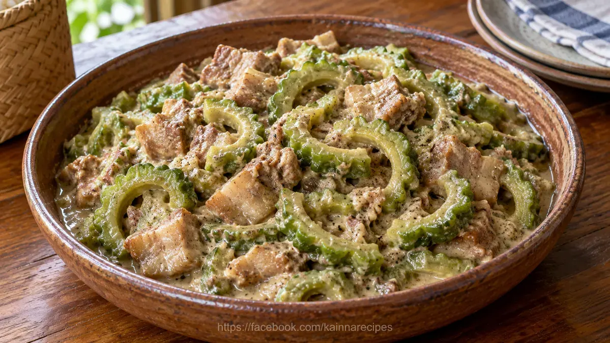 Binagoongang Ampalaya sa Gata
