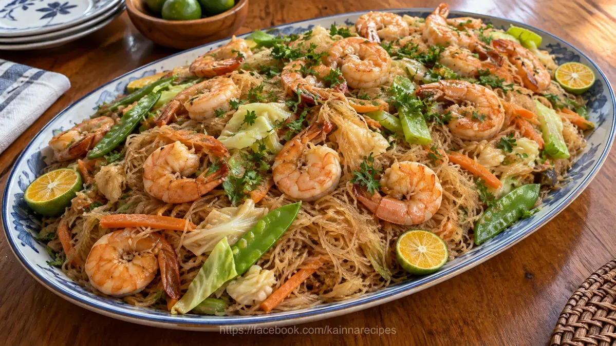 Filipino Shrimp Pancit Bihon