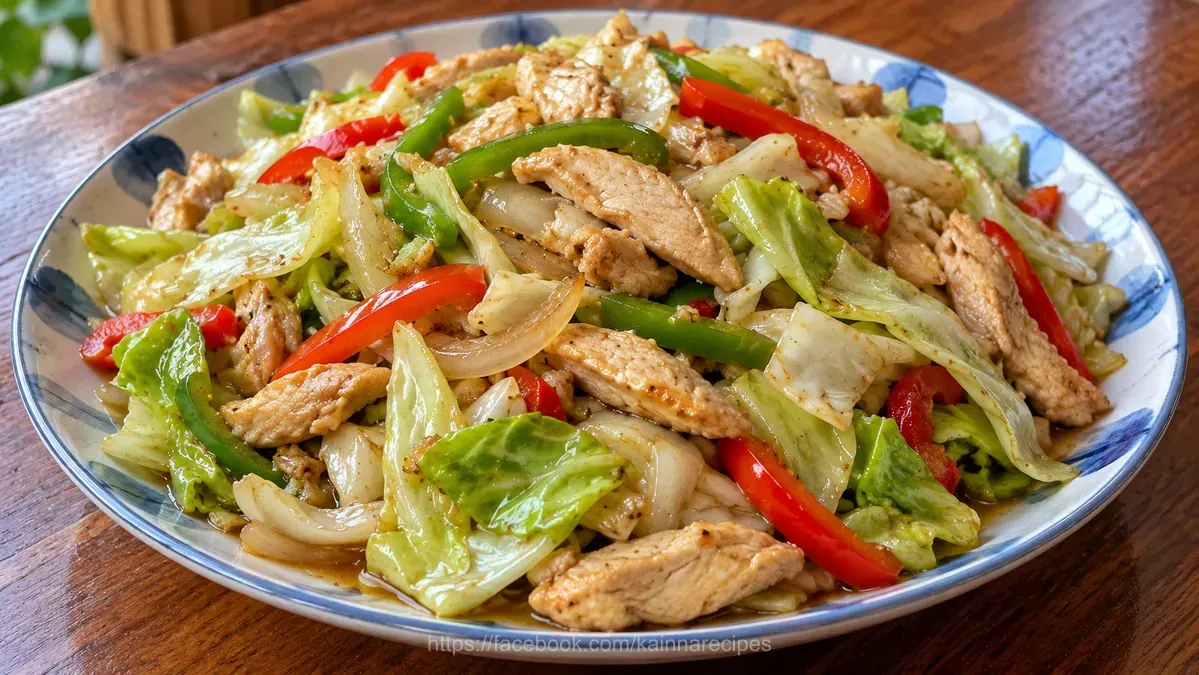 Ginisang Repolyo with Chicken