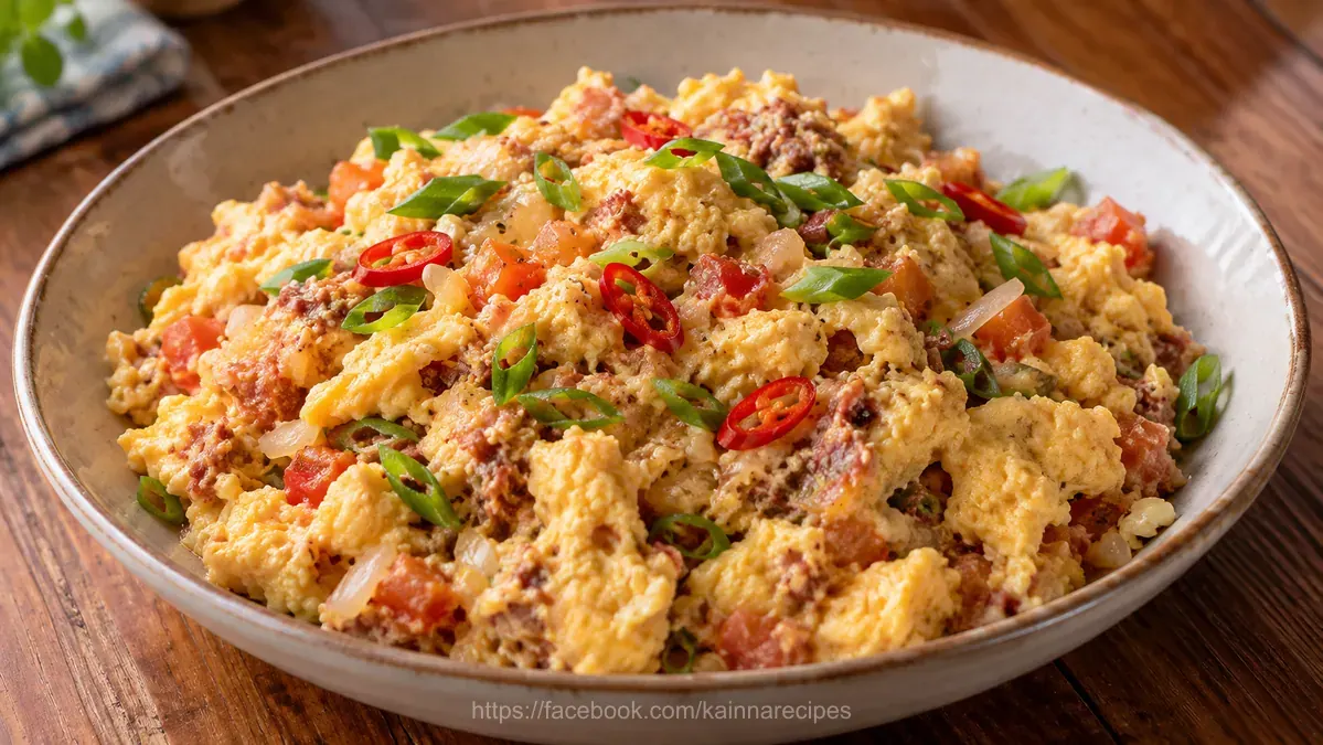 Scrambled Bagoong Egg