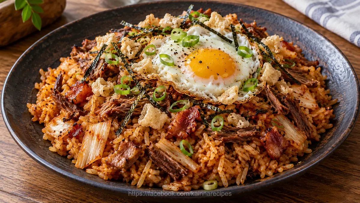 Kimchi Adobo Fried Rice