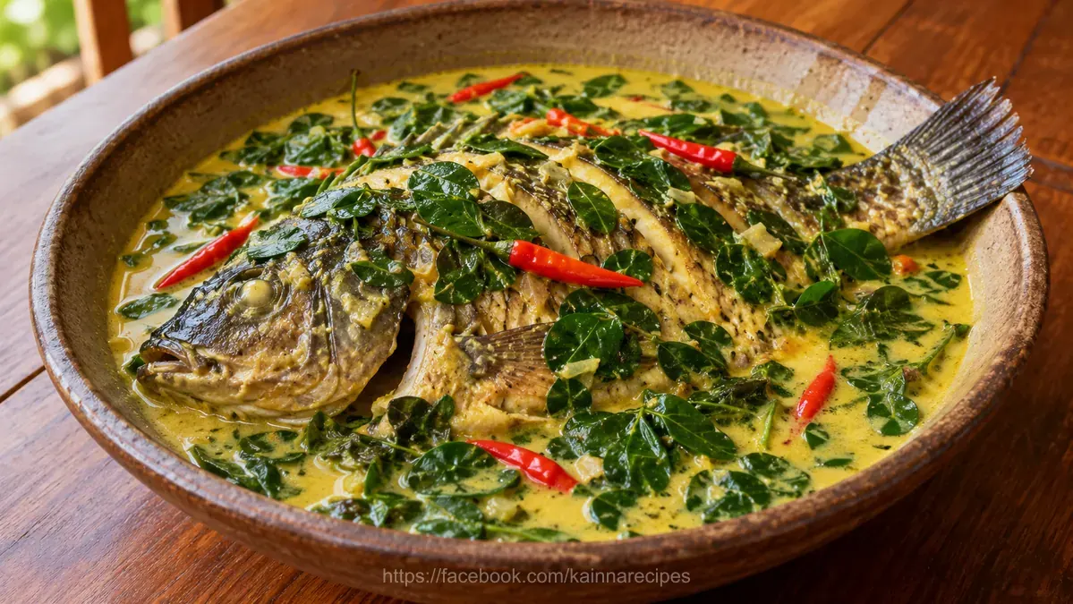 Ginataang Tilapia (Tilapia in Spicy Coconut Milk)