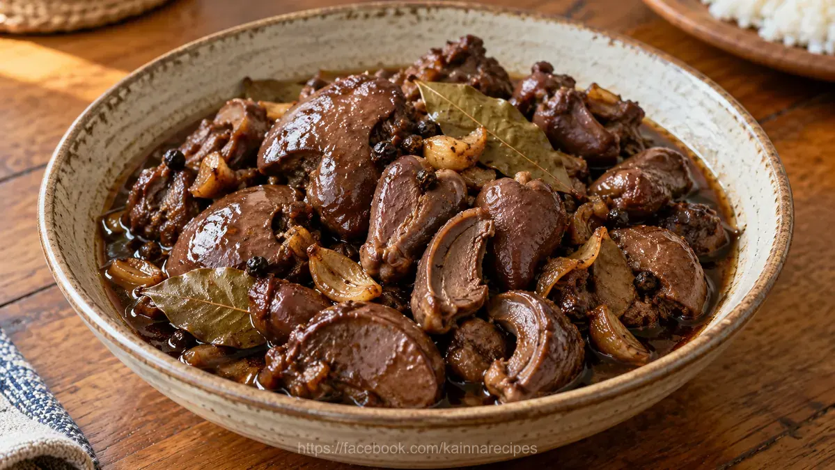 Adobong Atay and Puso ng Manok