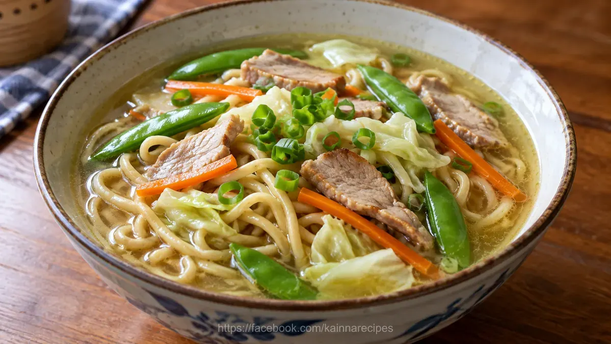 Pancit Bato Mami (Noodle Soup)