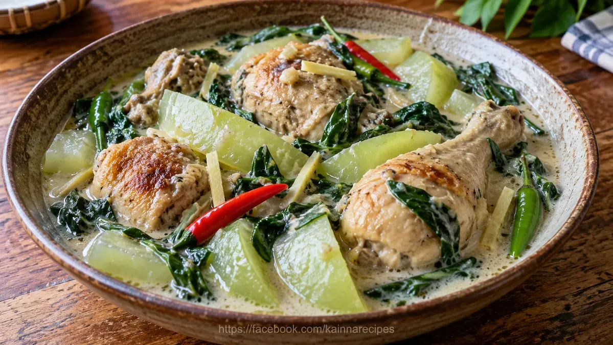 Ginataang Manok with Papaya