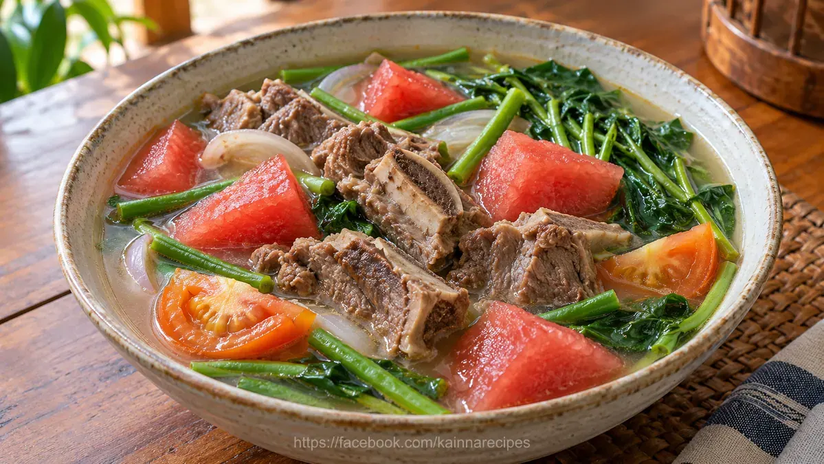 Beef Short Rib Sinigang Na May Pakwan