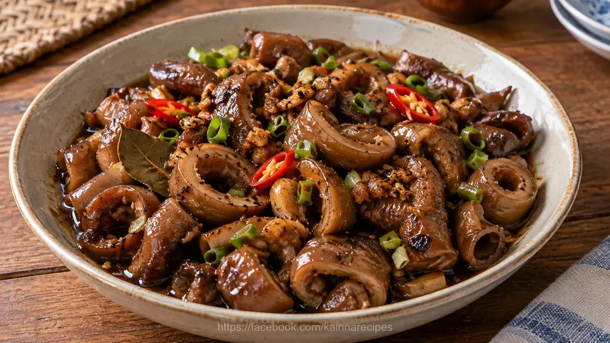 Adobong Isaw ng Baboy (Tumbong)
