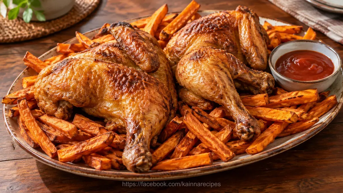 Maxs Style Fried Chicken with Kamote Fries