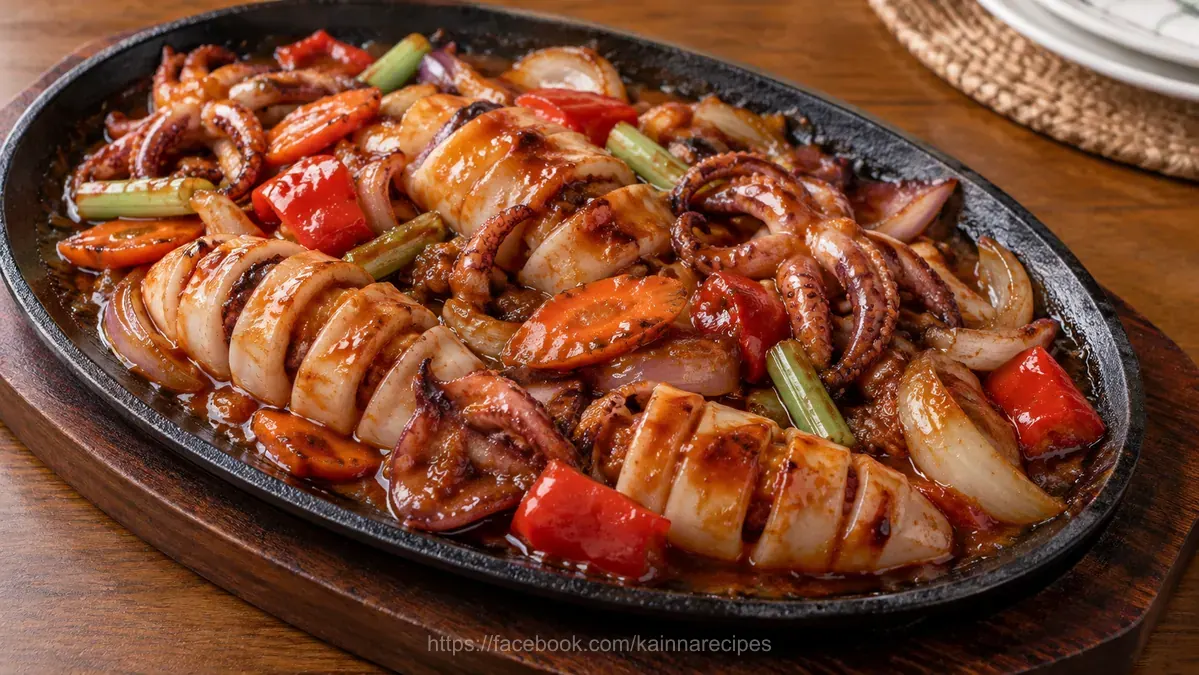 Sizzling Pusit