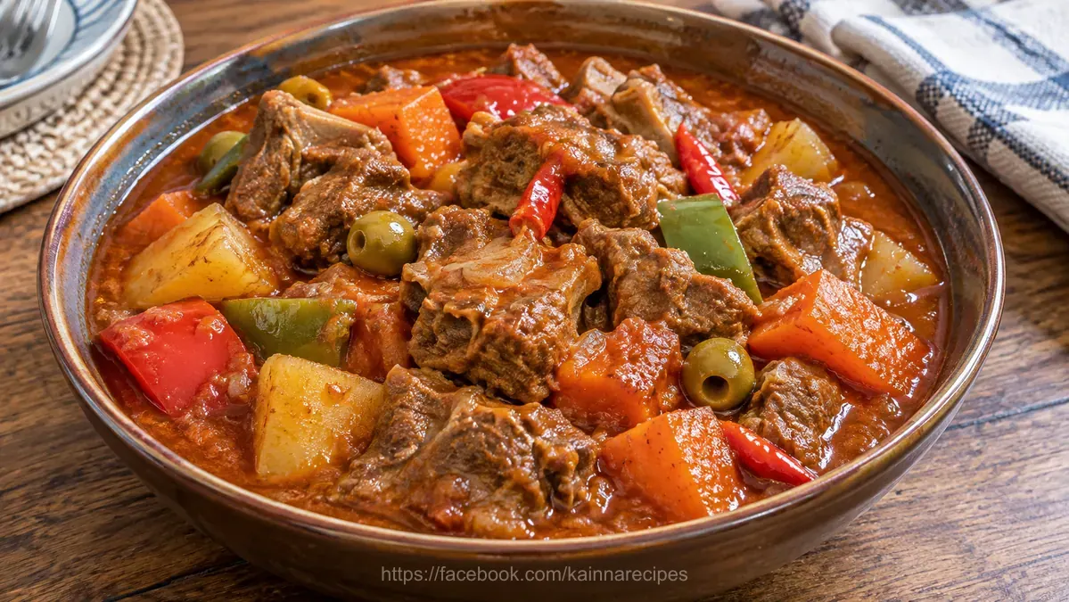 Kalderetang Kambing (Goat Stew)