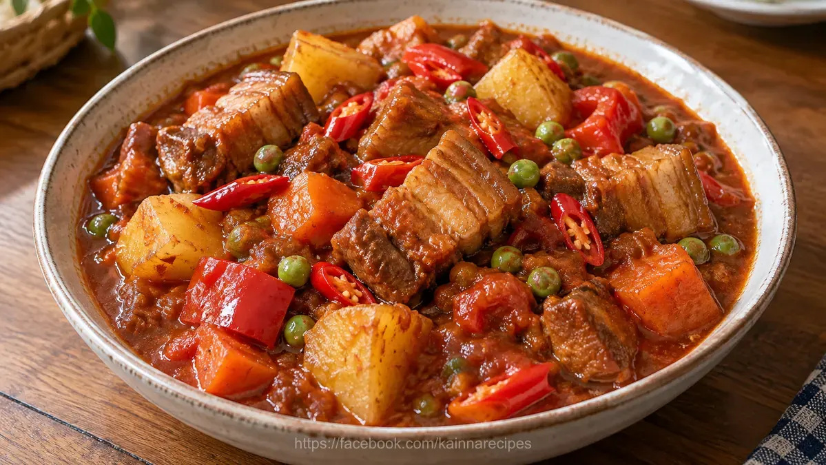 Spicy Pork Kaldereta
