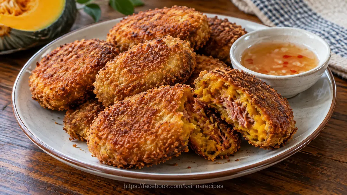 Kalabasa and Corned Beef Nuggets