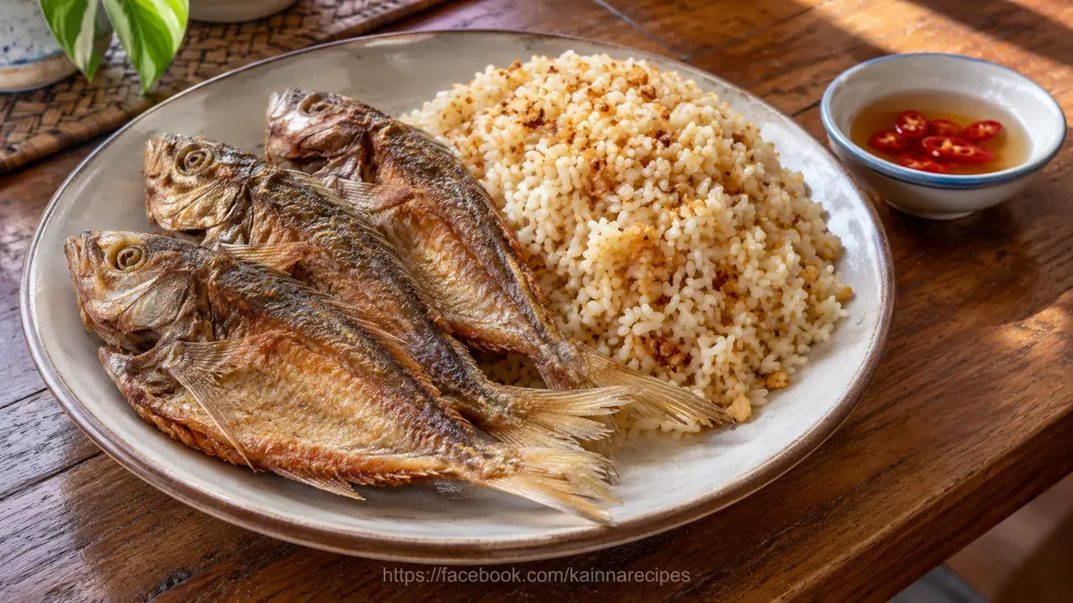 Breakfast Daing na Bisugo with Sinangag