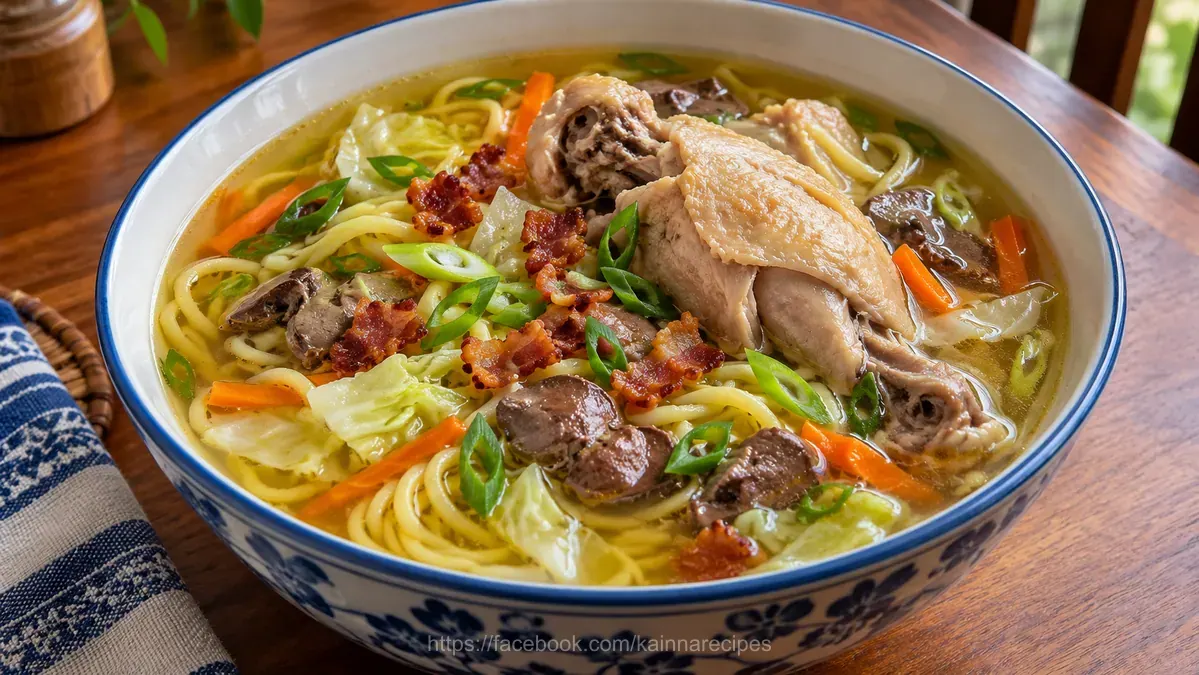 Filipino Chicken Noodle Soup