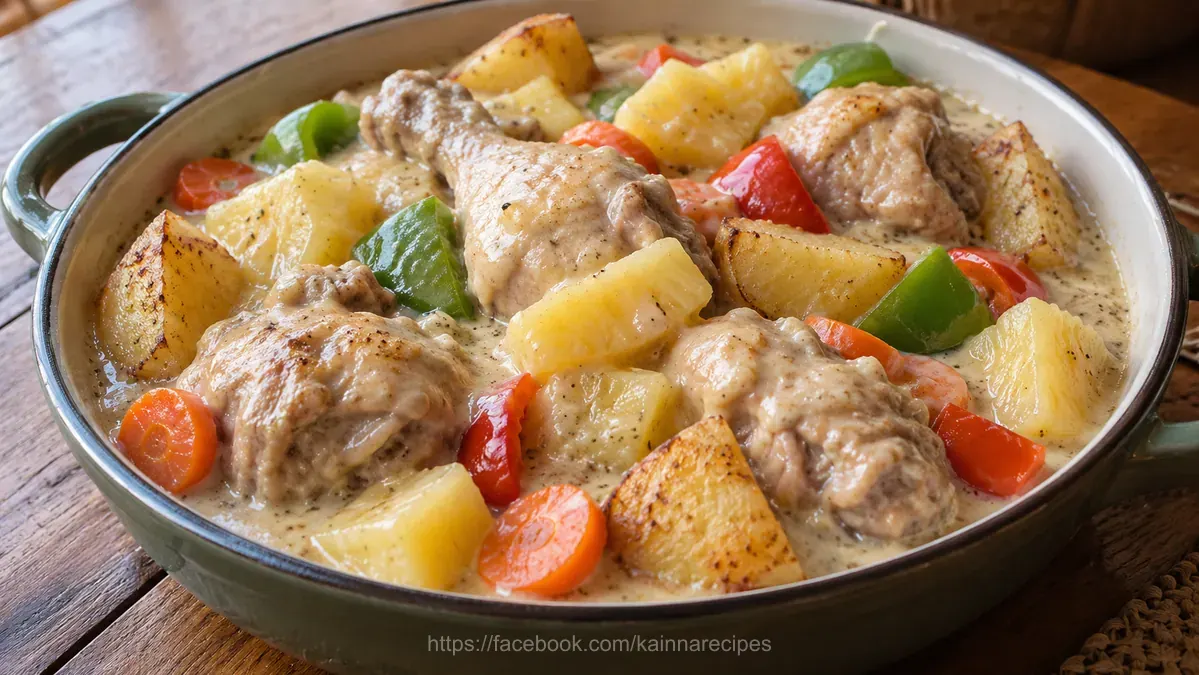 Pininyahang Manok (Pineapple chicken)