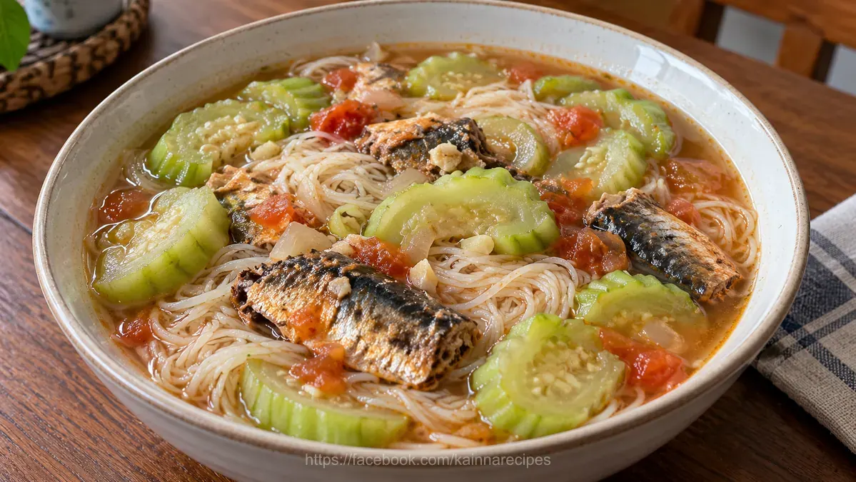 Sardines with Misua and Patola