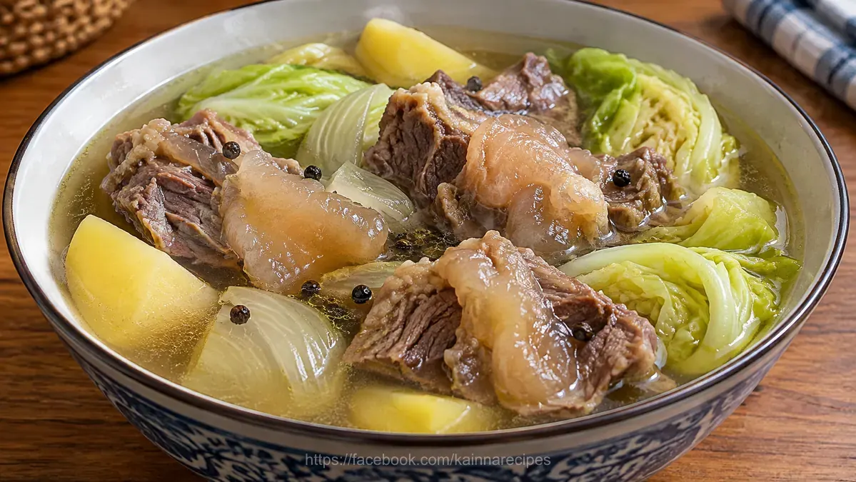 Nilagang Litid ng Baka