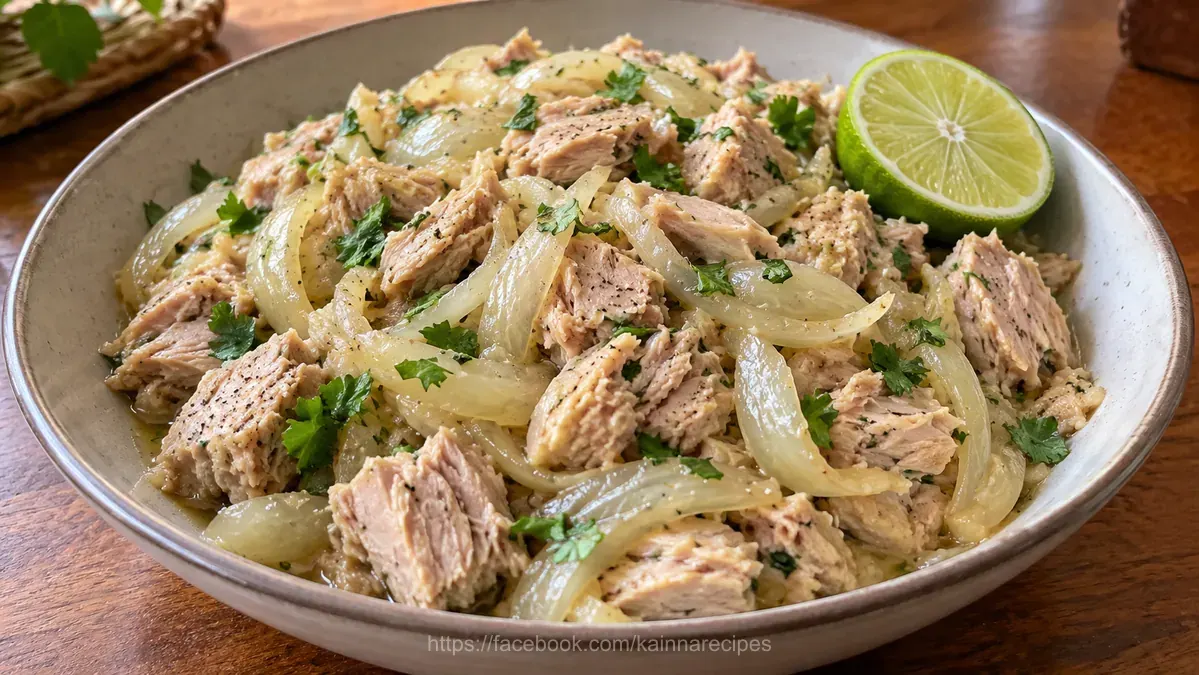 Ginisang Tuna (Canned Albacore Tuna Sauteed with Onions)