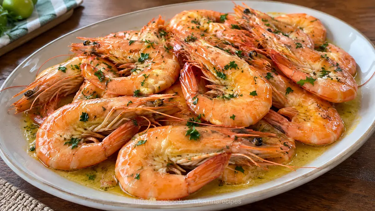 Halabos na Hipon with Butter