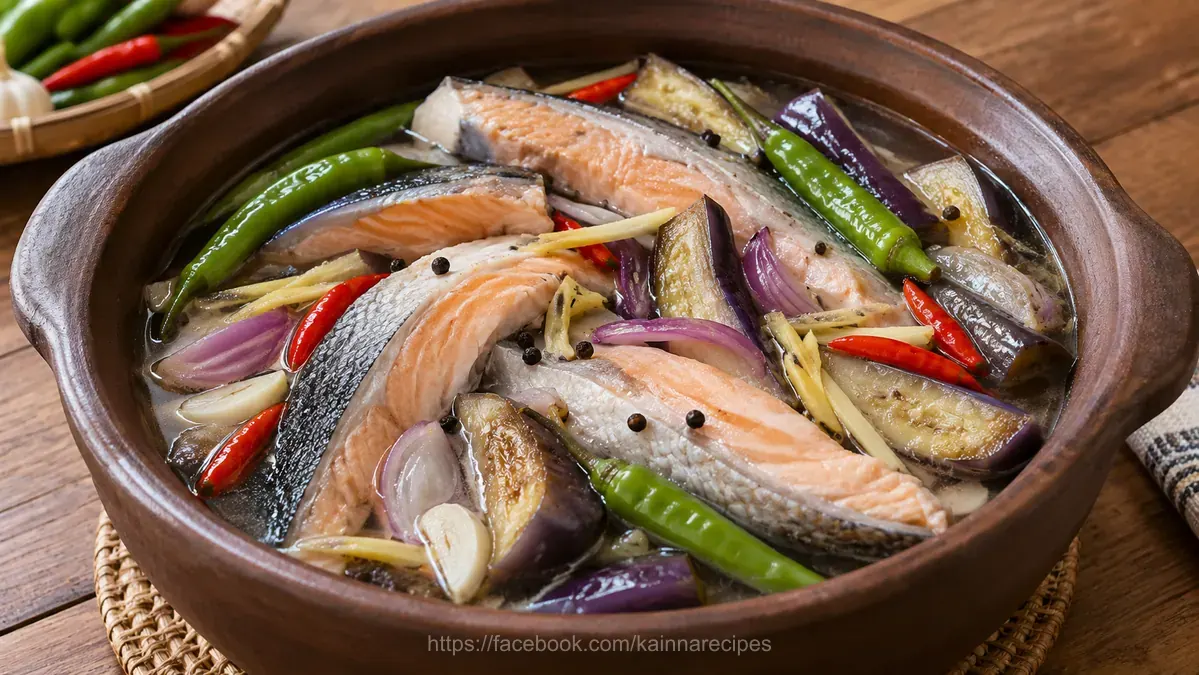 Paksiw na Salmon Belly