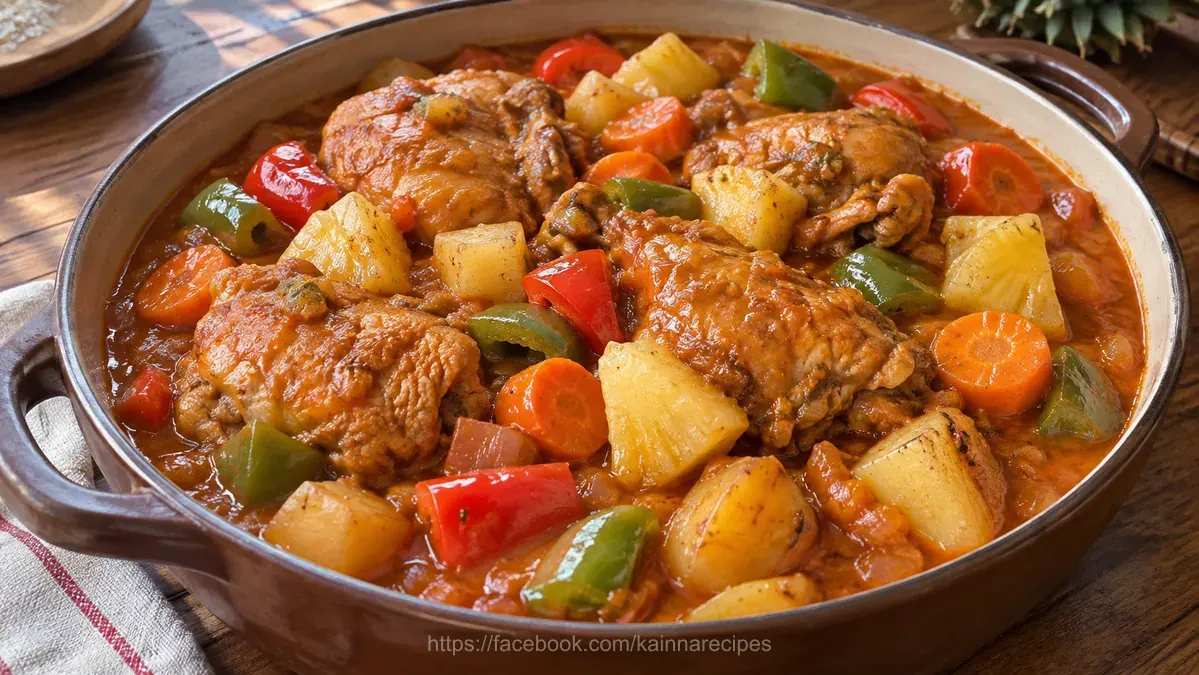 Pineapple Chicken Afritada