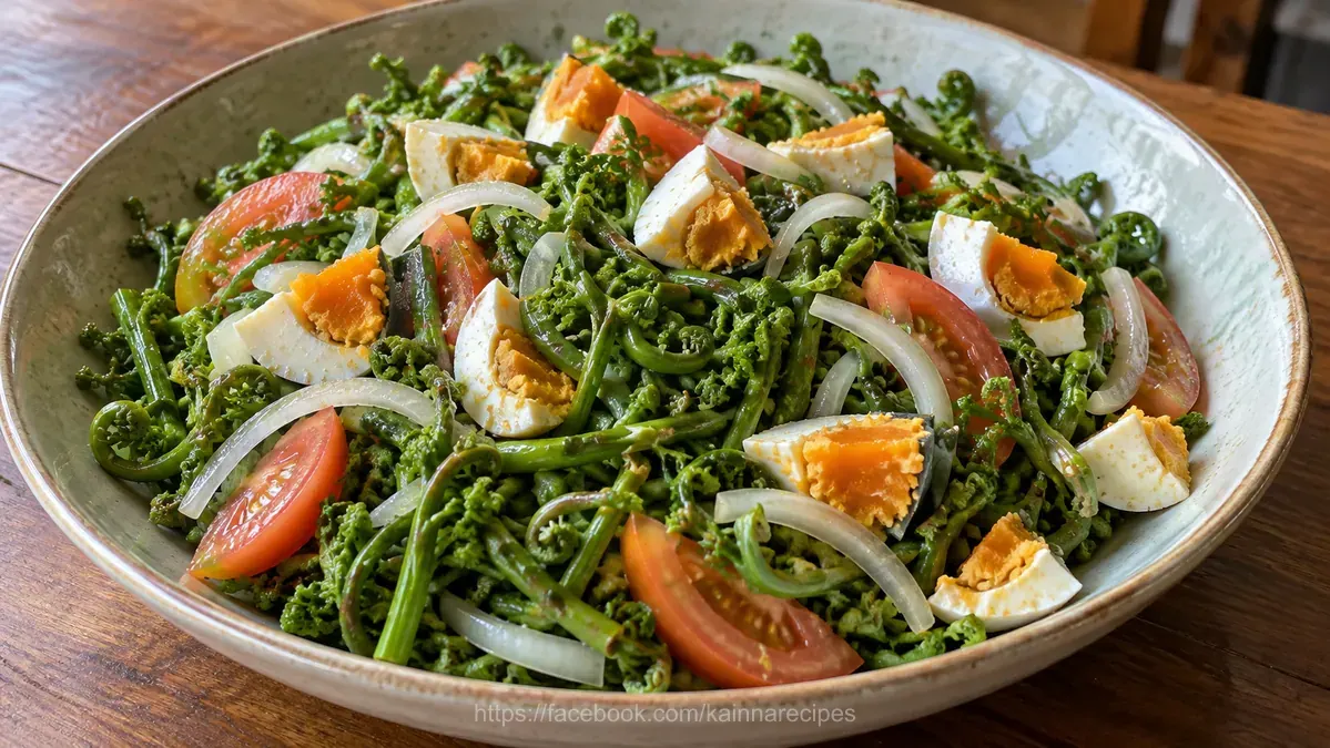 Fiddlehead Fern Salad (Ensaladang Pako)