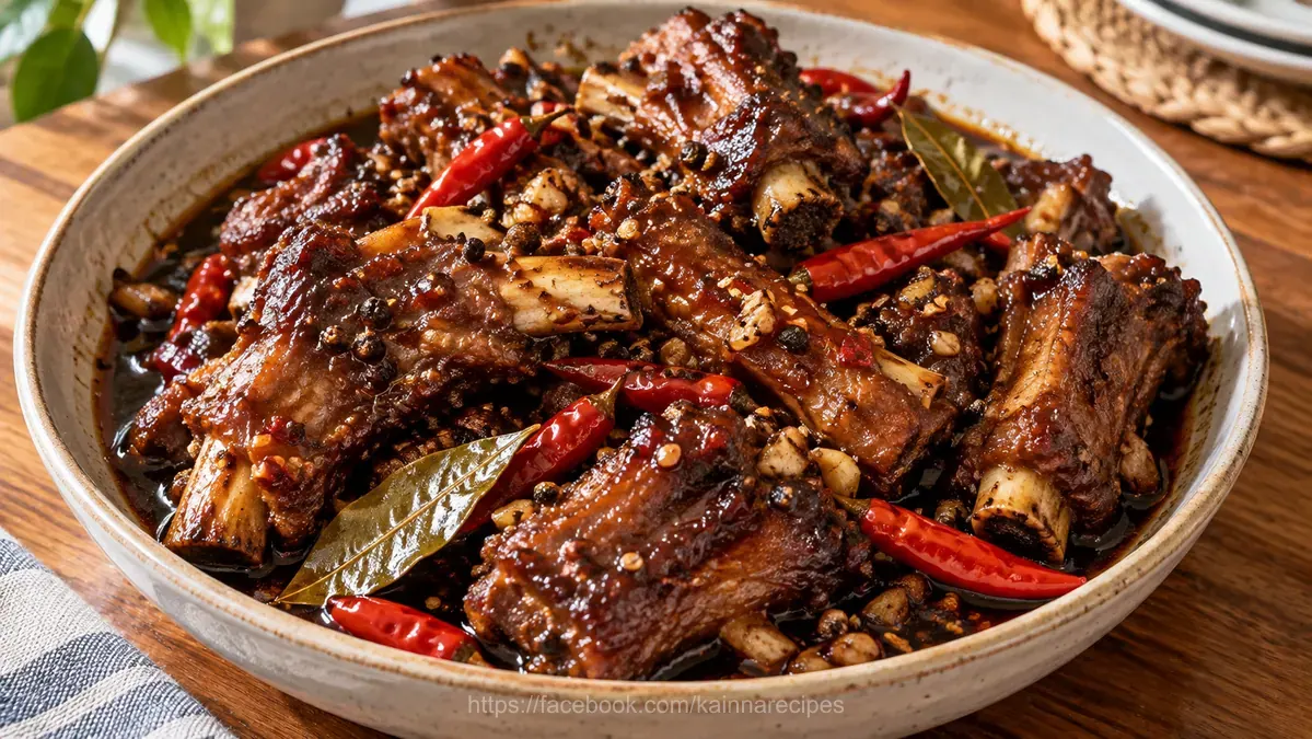 Spicy Pork Ribs Adobo