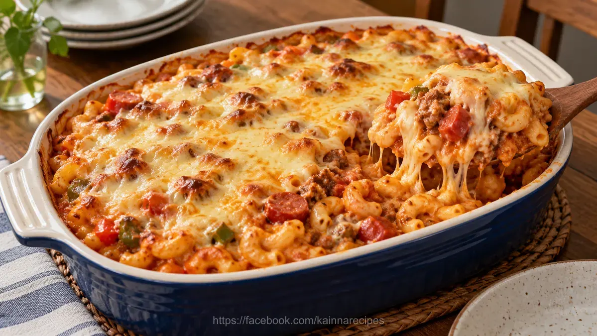 Cheesy Baked Macaroni Pinoy Style