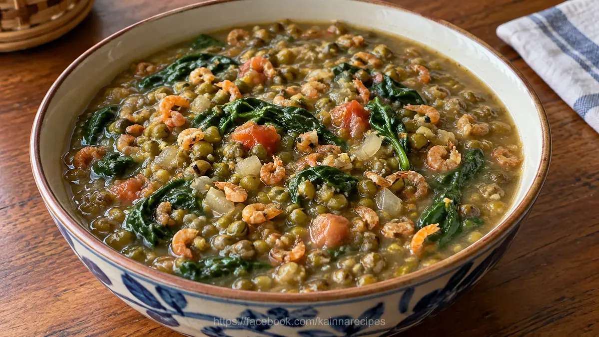 Monggo with Hibi (Mung beans with small dried shrimp)