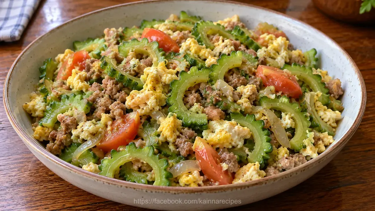 Ginisang Ampalaya at Itlog