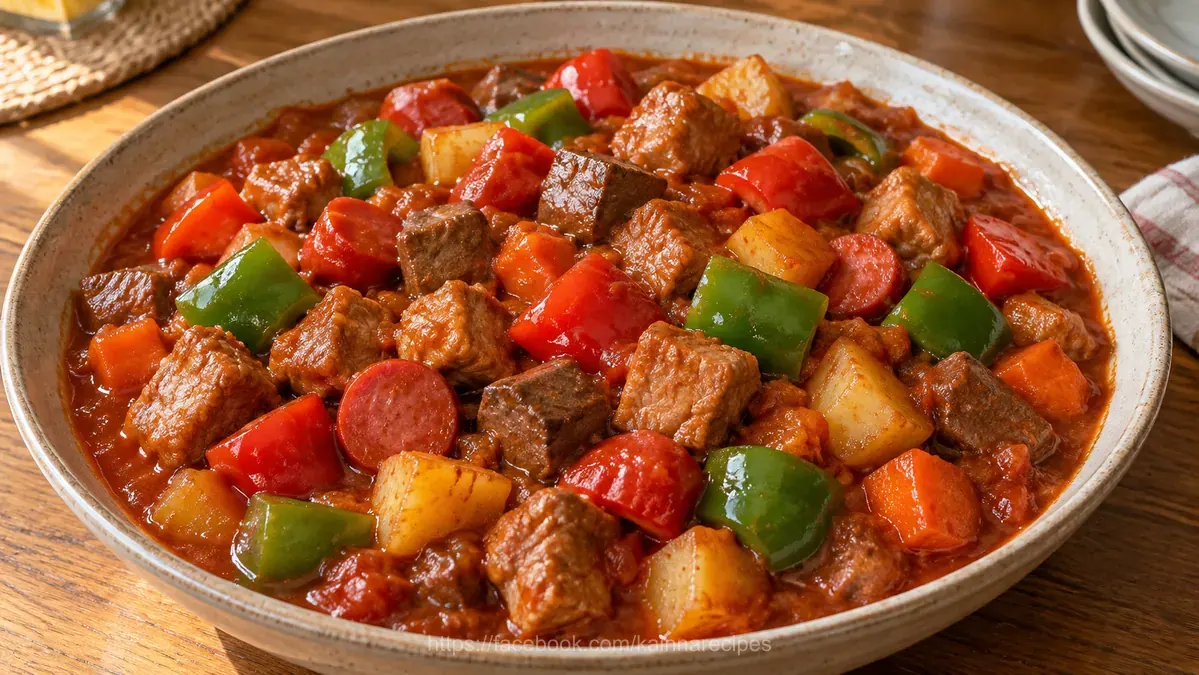 Pork Menudo with Bell Pepper