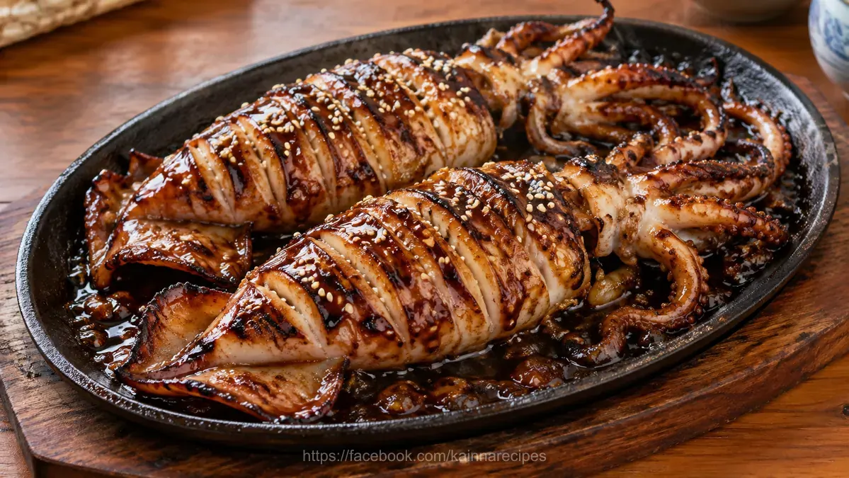 Sizzling Teriyaki Squid
