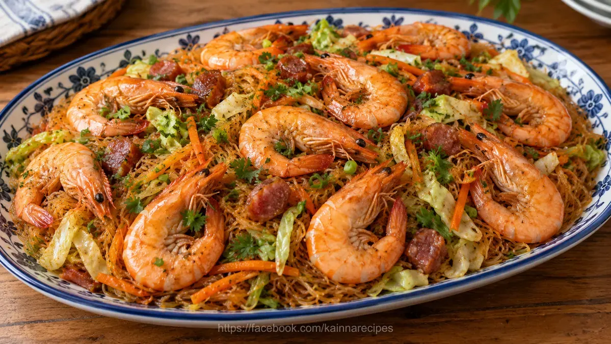 Pancit Sotanghon Na May Hipon