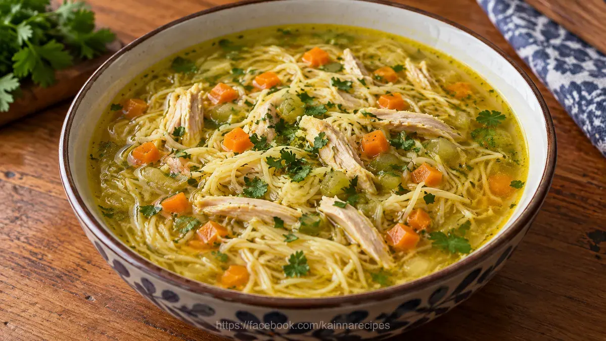 Filipino Style Chicken Noodle Soup