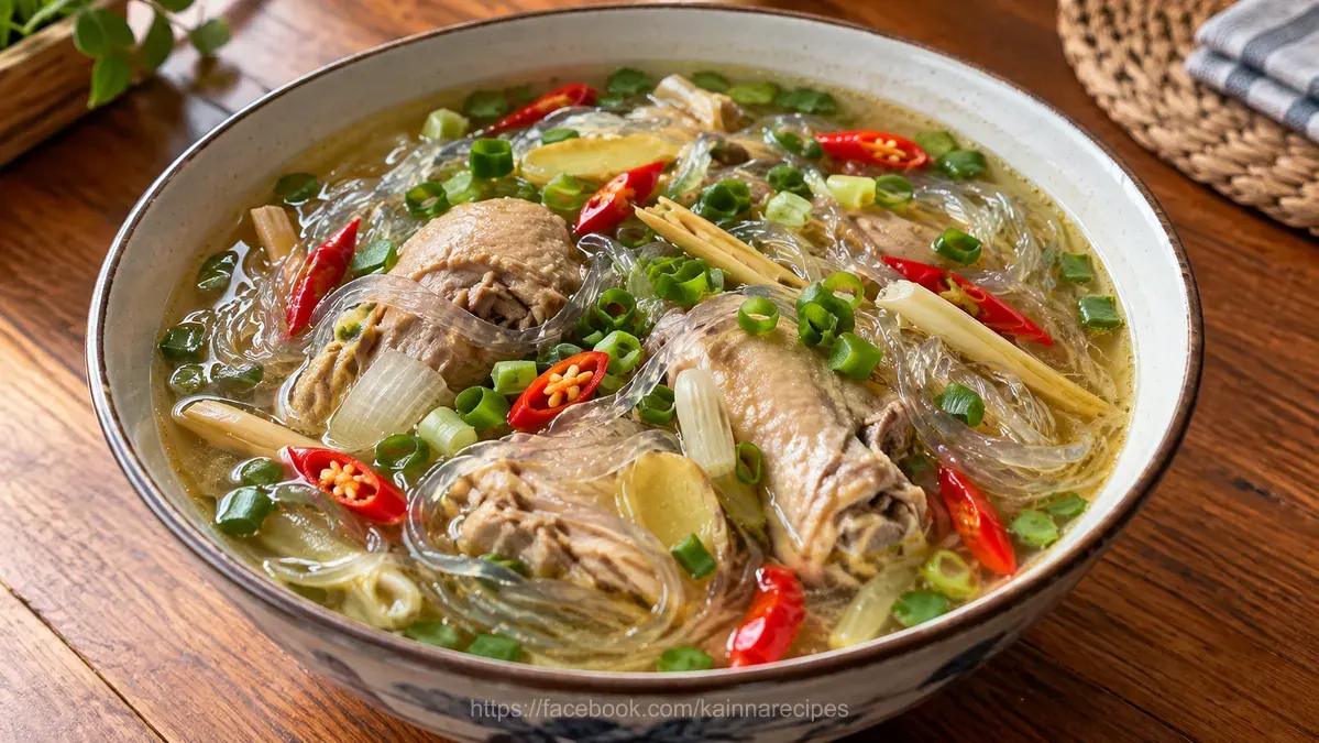 Spicy Sotanghon Chicken Soup