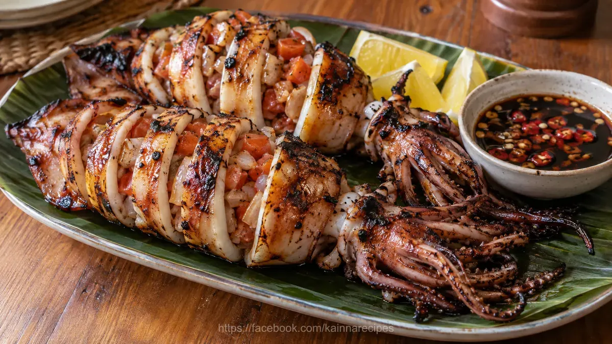 Inihaw na Rellenong Pusit