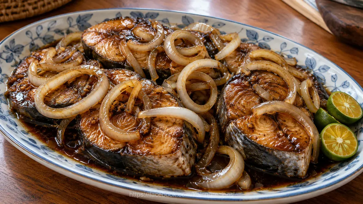 Fish Steak (Mackerel/Tanigue)- Filipino style